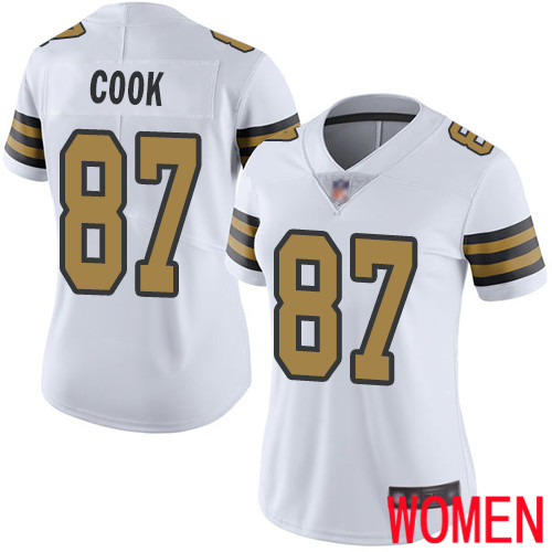 New Orleans Saints Limited White Women Jared Cook Jersey NFL Football 87 Rush Vapor Untouchable Jersey